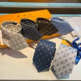 Louis Vuitton Personality Small Logo Jacquard Tie Men's Tie