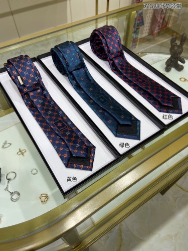 Gucci New Double G Clover Tie Men's Classic Tie