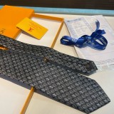 Louis Vuitton Personality Small Logo Jacquard Tie Men's Tie