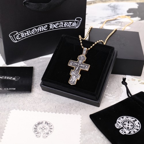 Chrome Hearts Classic Fashion Cross Pendant Unisex Vintage Street Necklace