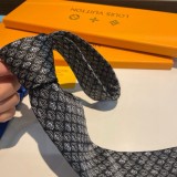 Louis Vuitton Personality Small Logo Jacquard Tie Men's Tie