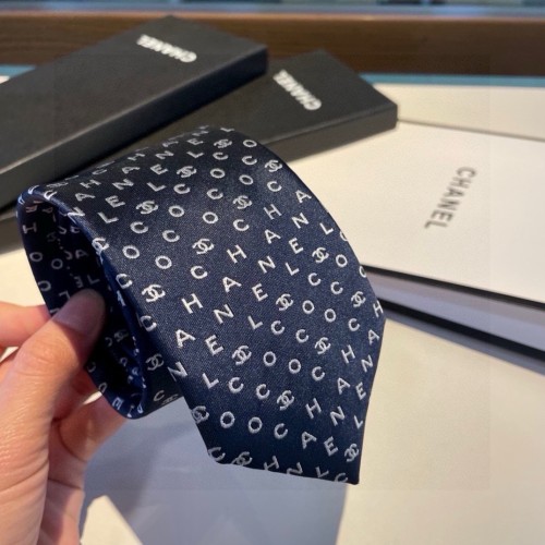 Chanel Exquisite Double C Small Logo Tie for Men's Classic Tie