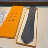 Louis Vuitton Personality Small Logo Jacquard Tie Men's Tie
