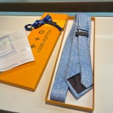 Louis Vuitton Personality Small Logo Jacquard Tie Men's Tie