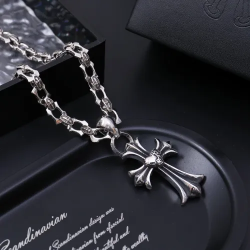 Chrome Hearts Fashion Retro Cross Pendant Unisex Street Punk Necklace