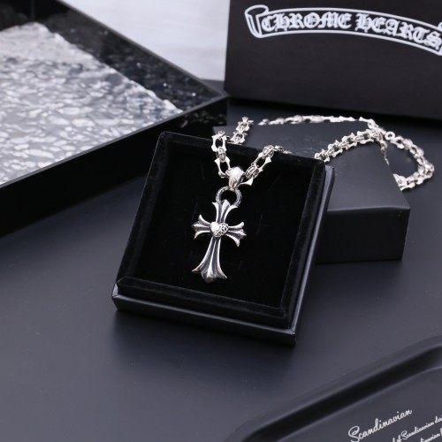 Chrome Hearts Fashion Retro Cross Pendant Unisex Street Punk Necklace
