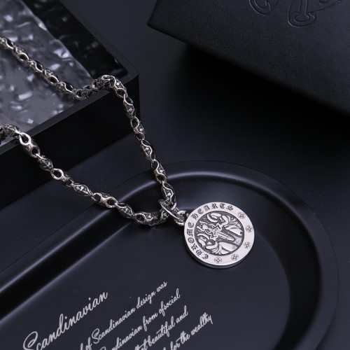 Chrome Hearts New Fashion Circle Pendant Unisex Casual Street Retro Necklace