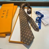Louis Vuitton Personality Small Logo Jacquard Tie Men's Tie