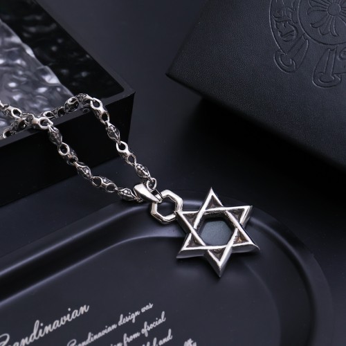Chrome Hearts Fashion Classic Star Pendants Unisex Vintage Street Necklace