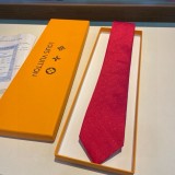 Louis Vuitton Personality Small Logo Jacquard Tie Men's Tie