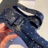 Chanel Exquisite Double C Small Logo Tie for Men's Classic Tie