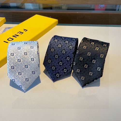 Fendi New FF Jacquard Collar Tie Men's Classic Tie