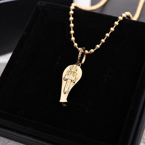 Chrome Hearts Fashion Classic Golden Pendant Chain Unisex Street Vintage Necklace
