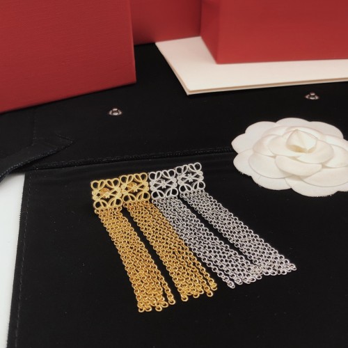 Loewe New Fashion Tassel Earrings Classic Retro Elegant Earrings