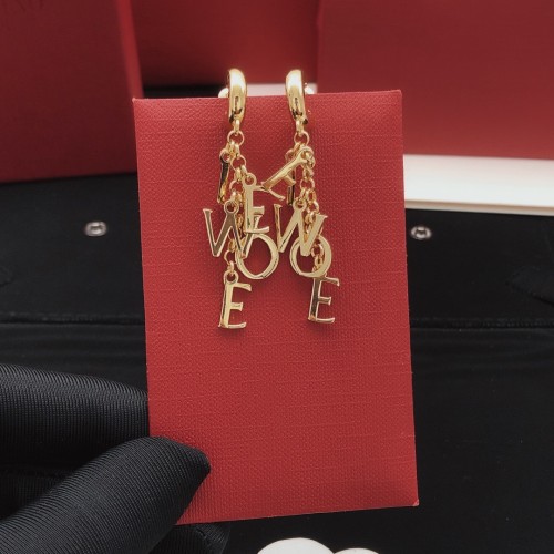 Loewe New Fashion Letters Tassel Earrings Classic Retro Elegant Earrings