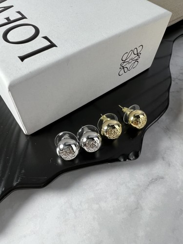 Loewe New Fashion Bead Stud Earrings Retro Classic Street Earrings