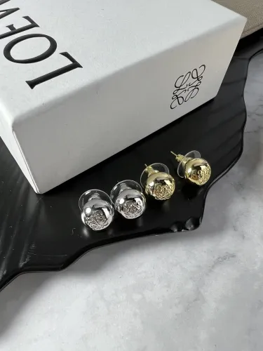 Loewe New Fashion Bead Stud Earrings Retro Classic Street Earrings