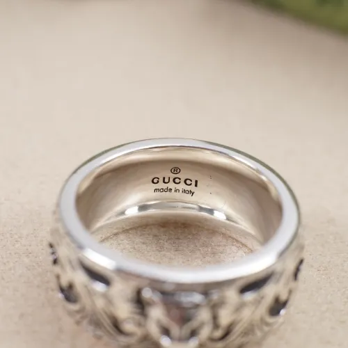 Gucci Fashion New Tiger Head Vintage Ring Unisex Retro Street Silver Ring