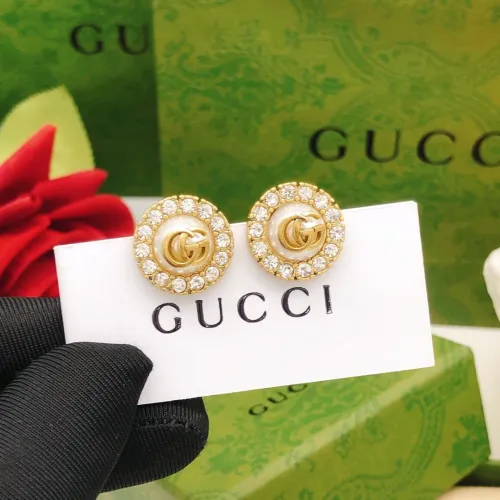 Gucci Fashion Gloden Round Logo Earrings Romance Eardorp Earrings