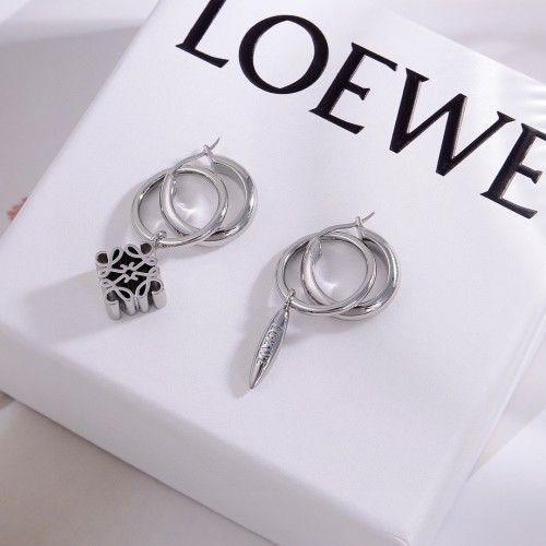 Loewe Fashion Logo Hollow Earrings Women Classic Retro Eardrop Earring