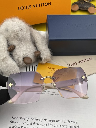 Louis Vuitton Fashion Frameless Square Glasses Polarized Sunglasses