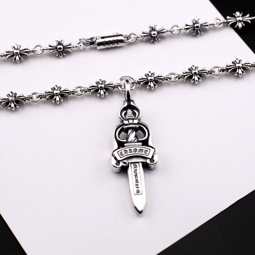 Chrome Hearts New Fashion Vintage Sword Pendant Unisex Casual Street Punk Necklace