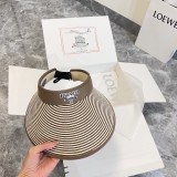 Prada New Color Blocking Empty Top Hat Couple Casual Sunshade Hat