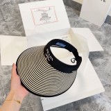 Prada New Color Blocking Empty Top Hat Couple Casual Sunshade Hat