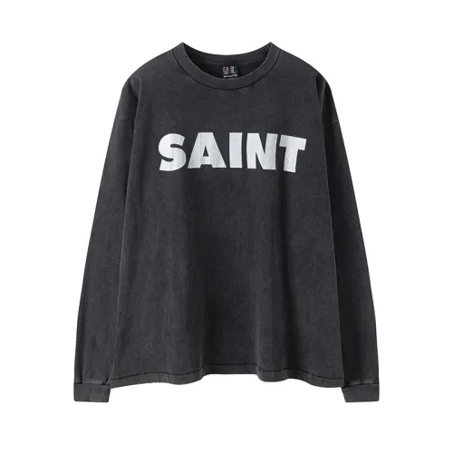 Saint Michael New Classic Prined Long Sleeve Unisex Casual Street Loose T-shirt