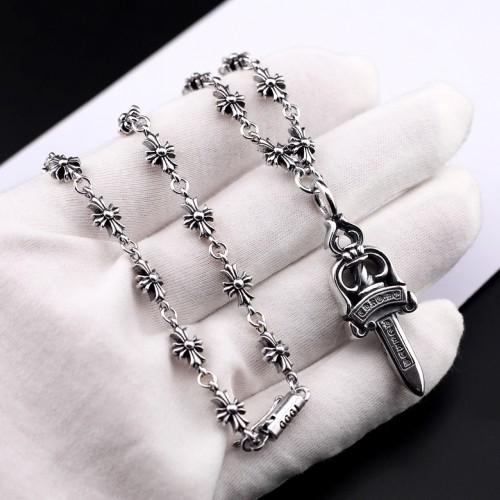 Chrome Hearts New Fashion Vintage Sword Pendant Unisex Casual Street Punk Necklace