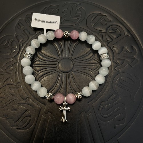 Chrome Hearts New Fashion White Cat's Eye Stone Bracelet Classic Vintage Bracelet