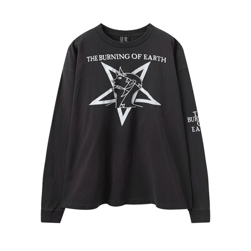 Saint Michael New Vintage Star Printed Short Sleeve Unisex Street Washed Loose T-shirt