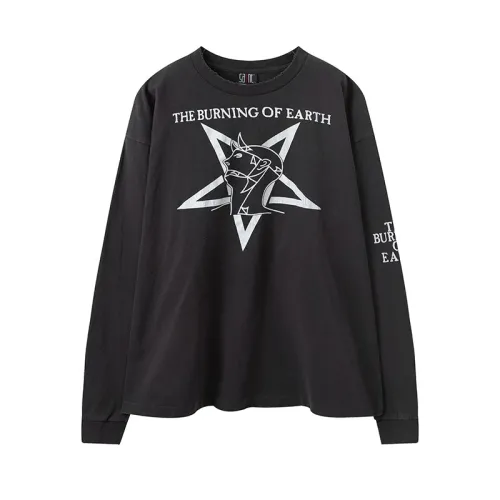 Saint Michael New Vintage Star Printed Short Sleeve Unisex Street Washed Loose T-shirt