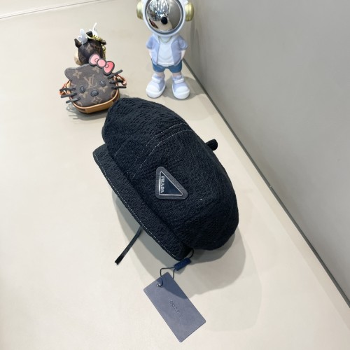 Prada New Women's Vintage Beret Versatile Pumpkin Hat