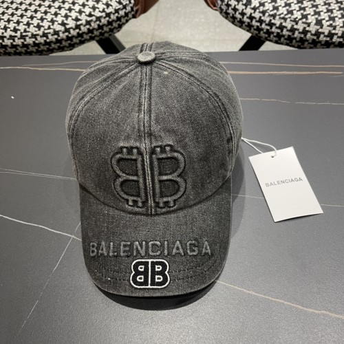 Balenciaga New Washed Old Denim Baseball Hat Couple Casual Duck Tongue Hat