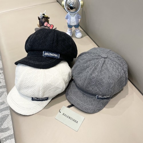 Balenciaga New Versatile Navy Hat Casual Beret