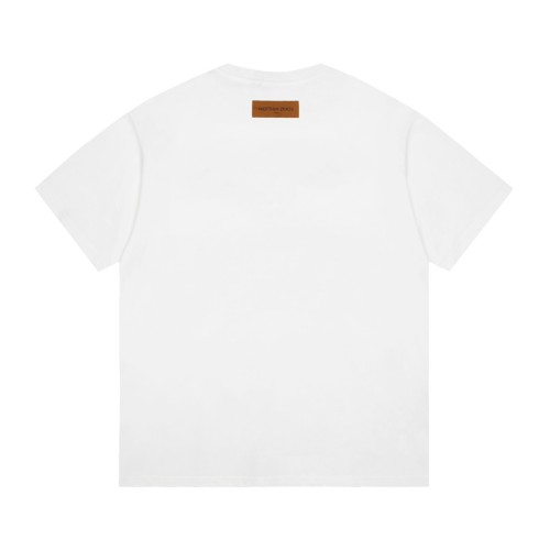 Louis Vuitton Fashion Logo Printed Short Sleeve Couple Casual Loose T-shirt