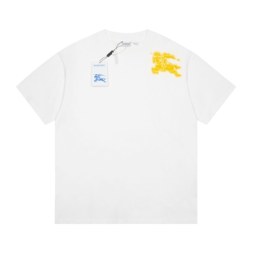Burberry Classic Gradient War Horse Printed Short Sleeve Casual Loose T-shirt