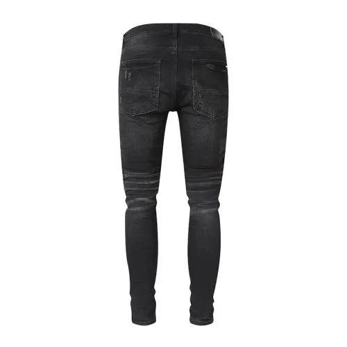 Amiri New Fashion Washed Distressed Skinny Jeans Unisex Casual Street Vintage Pants