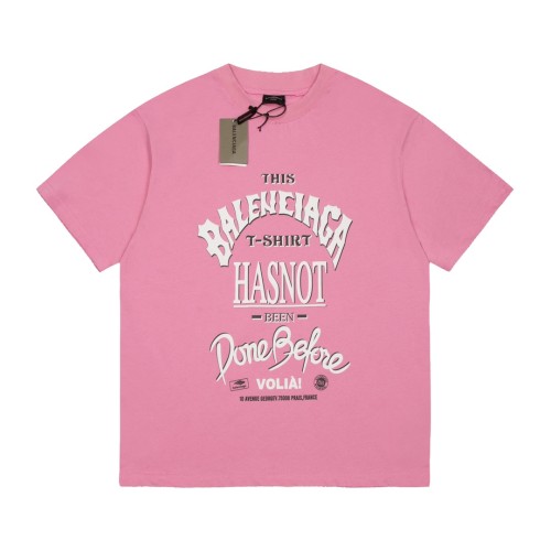 Balenciaga Classic Foam Printed Short Sleeve Couple's Casual Loose T-shirt