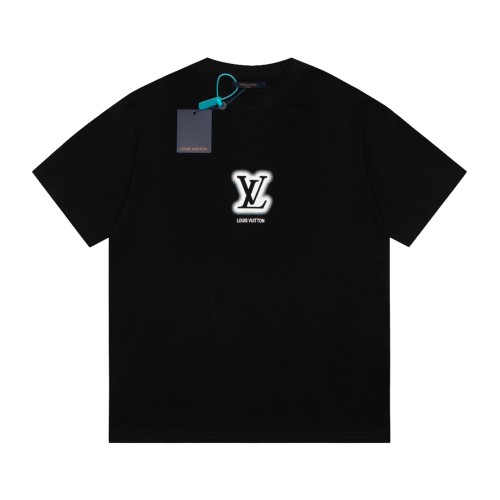 Louis Vuitton Classic Logo Printed Short Sleeve Couple Casual Loose T-shirt