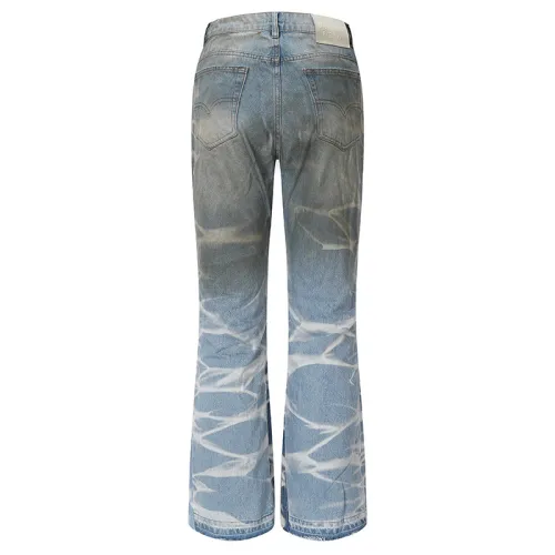 Gallery Dept New Fashion Washed Distressed Dirty Straight Leg Jeans Unisex Street Casual Denim Pants