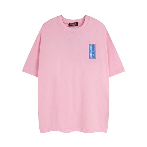 Gucci New Logo Printed T-shirt Couple Casual Loose Short Sleeve