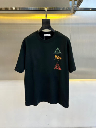 Dior Fashion Letter Logo Short Sleeve Unisex Casual Oversize T-shirt