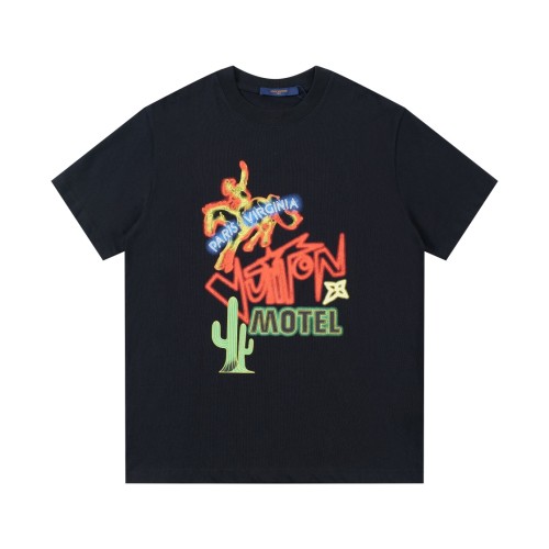 Louis Vuitton Classic Fashion Logo Printed Short Sleeve Unisex Casual Oversize T-shirt