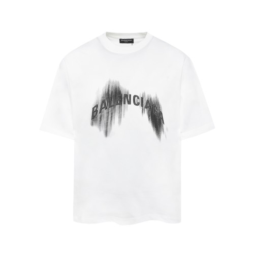 Balenciaga Personalized Logo Printed T-shirt Couple Casual Oversize Short Sleeve