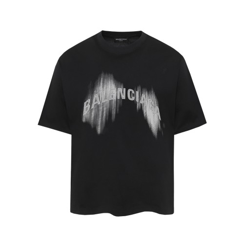 Balenciaga Personalized Logo Printed T-shirt Couple Casual Oversize Short Sleeve