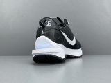 Sacai x Nike Vapor Waffle Nylon Black Unisex Sports Casual Sneakers Vintage Running Shoes