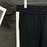 Gucci Classic Splicing Color Contrasting Pants Couple Embroidered Logo Pants