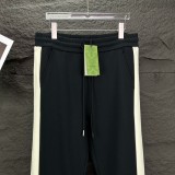 Gucci Classic Splicing Color Contrasting Pants Couple Embroidered Logo Pants